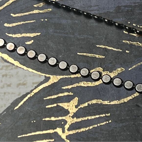 Vintage Delicate Sterling Silver Circle Chain marked JCM 925 Italy D3 - Picture 8 of 11